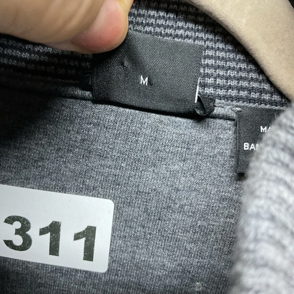 Hugo Boss Sydney Quarter Zip Black Cotton Pullover Men's size medium - Picture 4 of 11